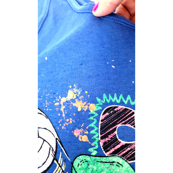 Vintage 90s Beach Attitude Hard Core Volleyball Tank Top Single Stitch - Picture 10 of 16